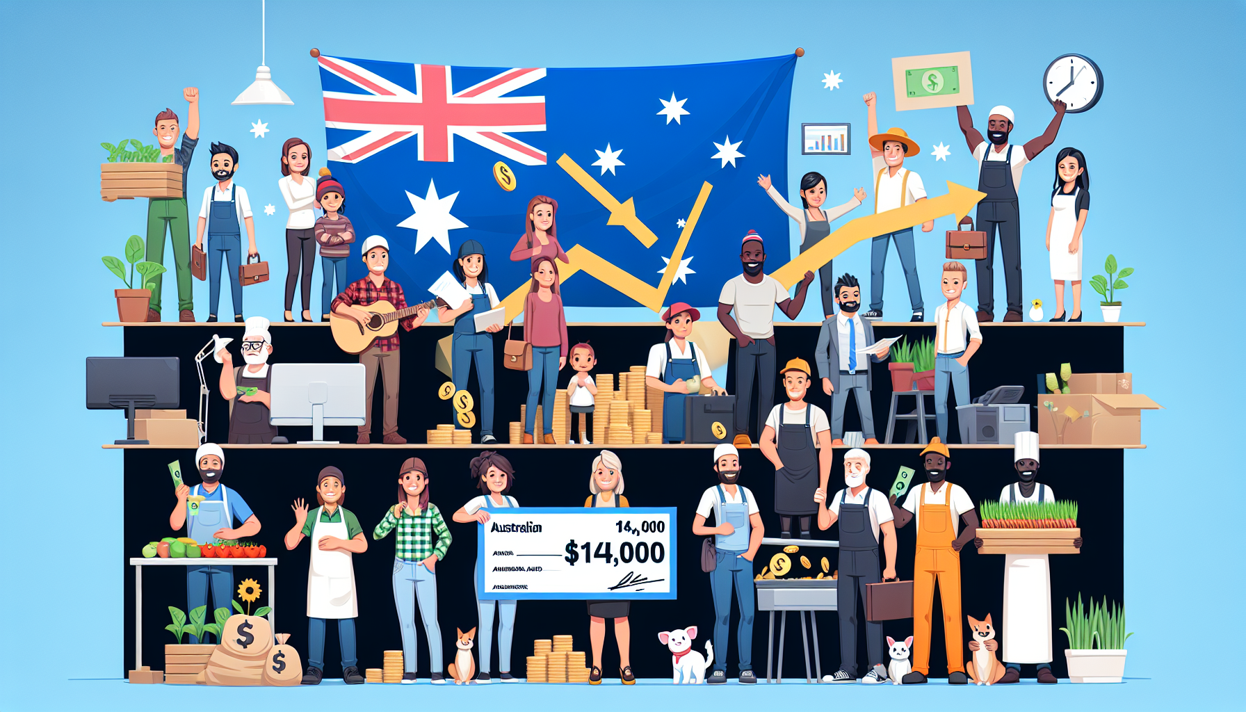Plan to Boost Australian Workers' Earnings by $14,000